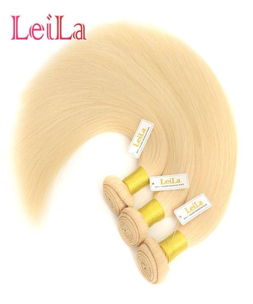 Cabelo virgem brasileiro 3 pacotes de cabelo reto loira tecer cabelo humano reto 613 pacotes brasileiros 4823406