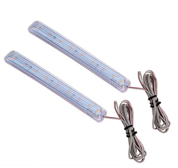 2 pçs âmbar lâmpadas led fonte de luz do carro amarelo macio 9 smd fpc luz sinal volta dc 12v espelho retrovisor automático indicador lamp1419773