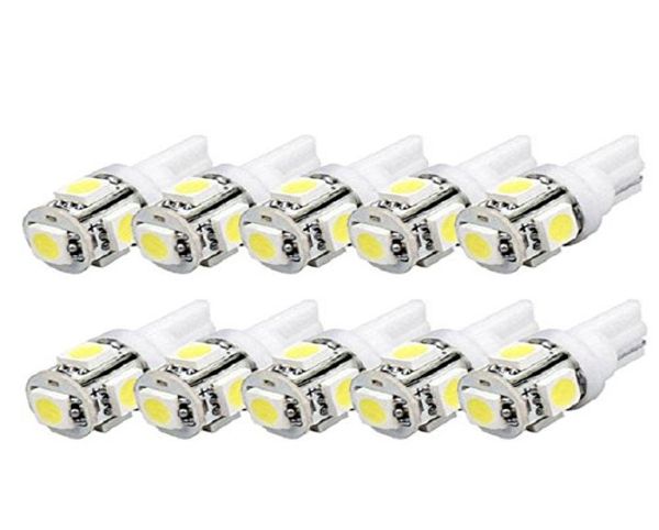 50 pz T10 Cuneo 5SMD 5050 Xenon Lampadine LED 192 168 194 W5W 2825 158 Bianco8342630