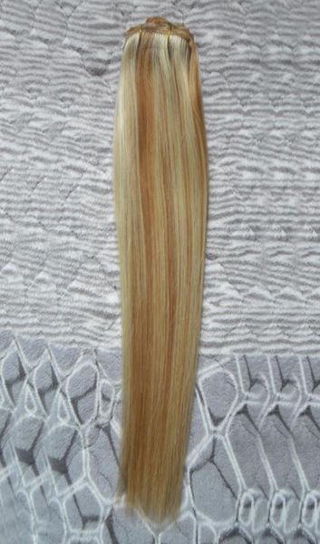 Malaysisches reines Haar, glatt, 27613, blondes reines Haar, Webart, Bündel, 100 g, 1 Stück, Echthaarverlängerungen, Doppelschuss71468111694067