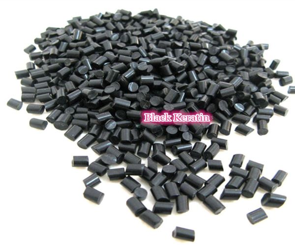 100 g x Extension per capelli Fusion Punte di colla alla cheratina Rebond Granuli Perline NERO Colla alla cheratina Granello2743057