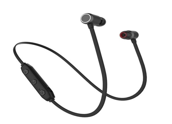 Ao ar livre portátil x5 fone de ouvido bluetooth com microfone montado no pescoço pendurado pescoço esportes sem fio binaural estéreo fone gift1693336