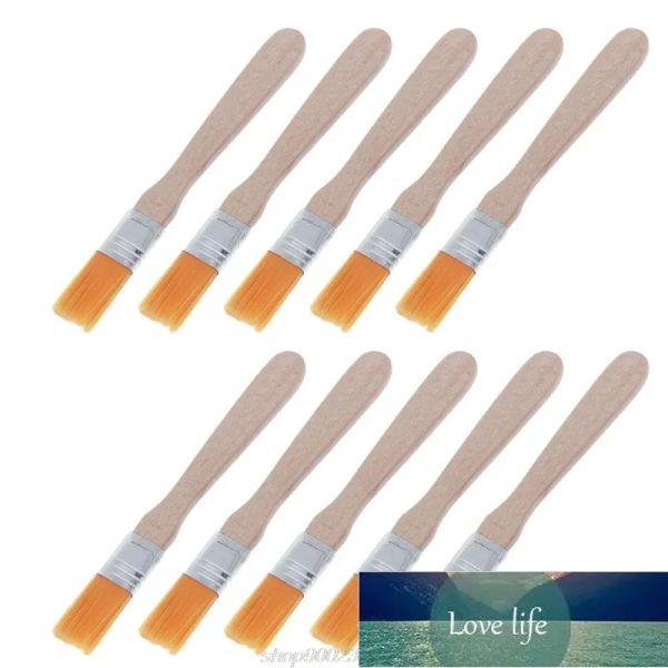 10Pcs Holzgriff Pinsel Nylon Borsten Schweißen Reinigung Werkzeuge Für Solder Flux Paste Rückstände Tastatur PC F16 21 Dropshipping ZZ