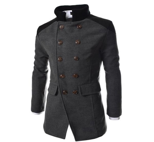 Giacca da uomo caldo inverno autunno trench lungo capispalla pulsante cappotto soprabito intelligente moda casual giacche da uomo di alta qualità cappotto Tops8673835