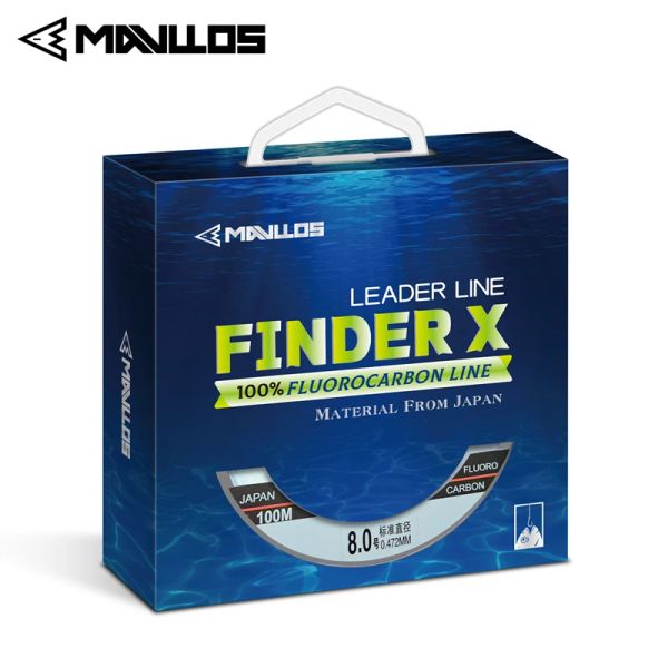 Linee Mavllos Finder Giappone Originale Linea di Pesca in Carbonio 50m 100m Monofilamento Linea di Carpa Linea Invisibile Lavello Completo Leader Linee di Pesca