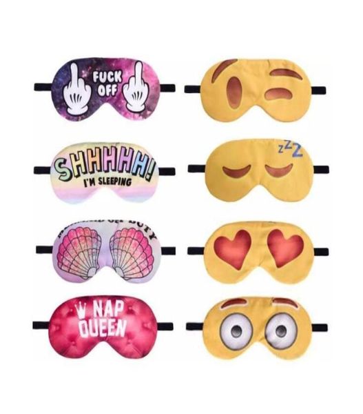 Impressão 3d emoticon cílios longos viagem relaxar sombra dormir máscara de olho capa menina eyepatch venda óculos cuidados de saúde8602357