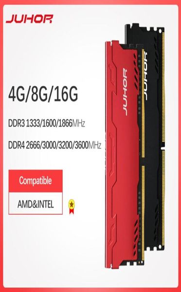 Память JUHOR Ram DDR3 8G 4G 1866 МГц 1600 МГц DDR4 8G 16G 2666 3000 32000 МГц Настольная память Udimm 1333 dimm подставка для AMDintel4799745