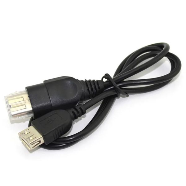 500 шт./лот, адаптер-конвертер USB-разъема для ПК, USB-тип A, гнездо для кабеля Xbox, шнур для адаптеров кабелей консоли Microsoft Xbox