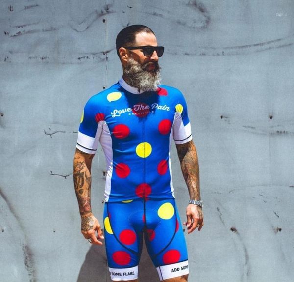 2020 Love The Pain maglia da ciclismo estiva da uomo set bavaglino 9D pantaloncini da bici set mtb ciclismo su strada camicie pro ad asciugatura rapida14518269