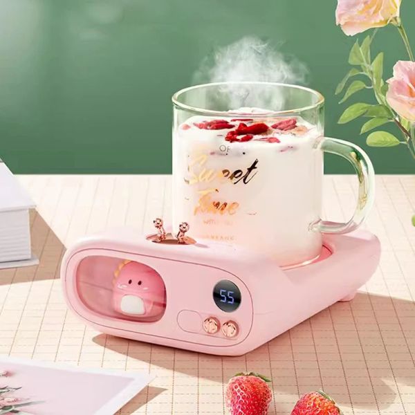 Araçlar 110220v fincan ısıtıcı kahve kupa ısıtıcı sevimli evcil hayvan sıcak coaster elektrikli sıcak plaka akıllı ısıtma pedi süt çayı su en iyi hediye