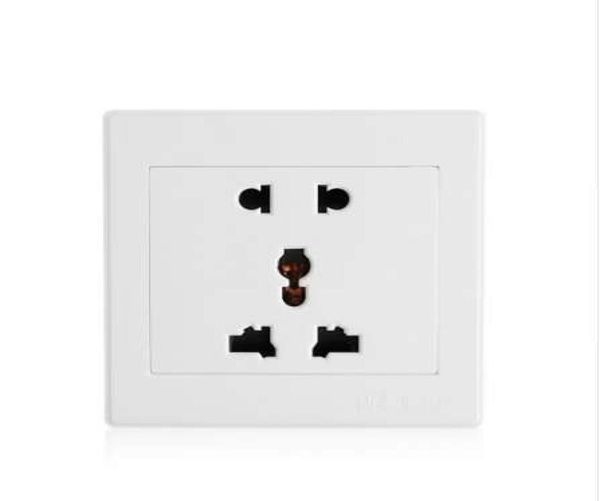 88655549 tarihinde evrensel 5 delikli elektrikli AC Power Panel Plaka Duvar Dock Socket