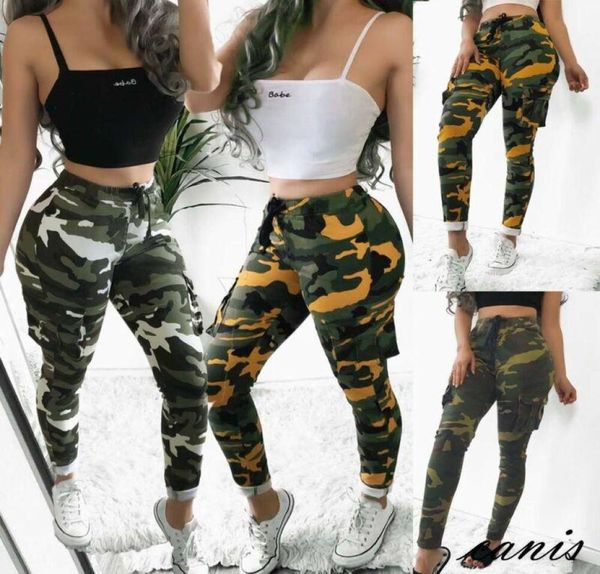 Kadın039s pantolon capris 2021 moda kamuflaj kargo pantolonlar bayanlar rahat spor pantolon askeri ordusu savaş kamuflaj baskısı basılı kadın86643381