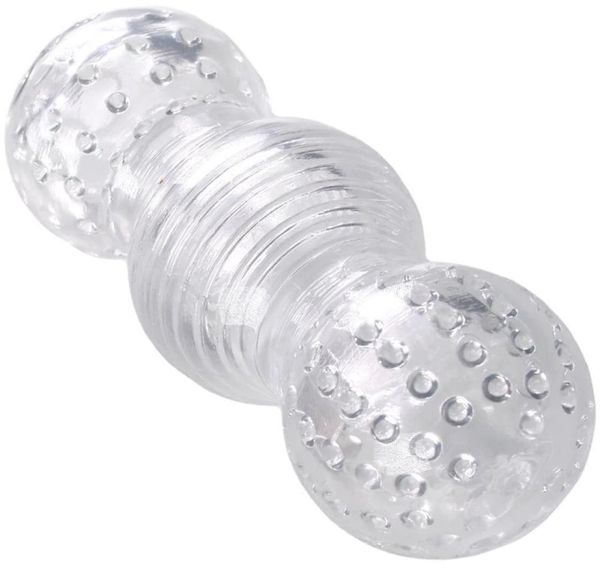 Männliche verzögerte Ejakulation Exerciser Super Elastizität Transparent Silikon männliche Masturbation Spielzeug Masturbator Männer Sex Toys6962551