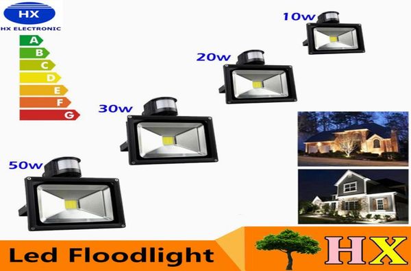 Promo 10W 20W 30W 50W 50W 100W PIR LED Taşkın Işığı Hareket Sensörü SPOTLIGHT Water Popso Dış Mekan LED Işıklı Lamba Sıcak Soğuk Beyaz4321993