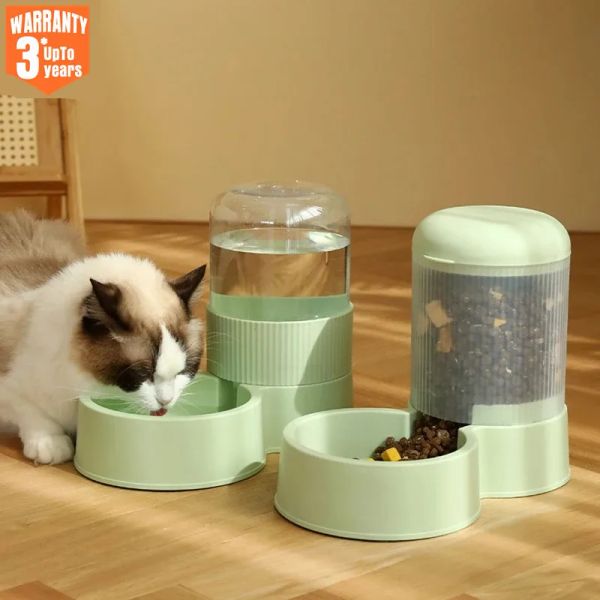 Forniture Distributore d'acqua per alimentatore automatico per gatti da 3 litri Contenitore per cibo per cani di grande capacità Ciotola per bere acqua filtrata Forniture per animali domestici