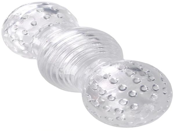 Männliche verzögerte Ejakulation Exerciser Super Elastizität Transparent Silikon männliche Masturbation Spielzeug Masturbator Männer Sex Toys8547139