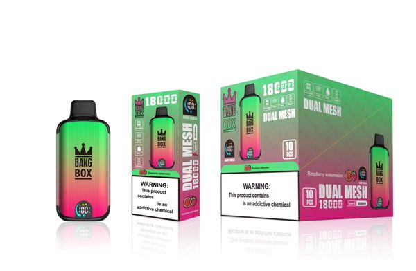 Оригинальный комплект Bang Box 12000 18000 электронных сигарет Hifancy Vape 15k 16k Puffs Одноразовая сетчатая катушка для вейпа Перезаряжаемые испарители для капсул Электронная сигарета