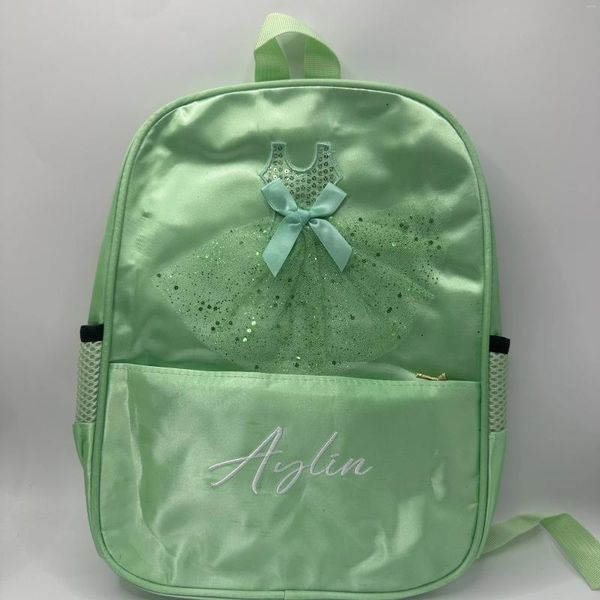 Школьные сумки по индивидуальному заказу, балетная газовая юбка с блестками, рюкзак для танцев, сумка для девочек, подарок на день рождения, многоцветный выбор