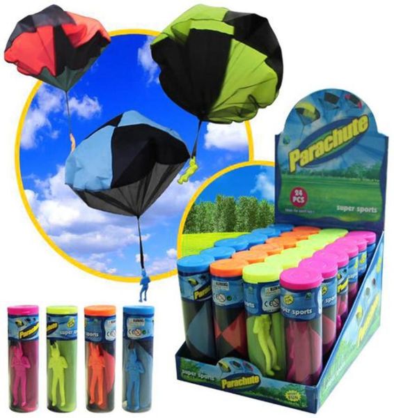 Intero mini paracadute giocattolo 4 colori bambini soldato giocattolo sport all'aria aperta divertimento bambini sviluppo dell'intelligenza giocattoli educativi2142956