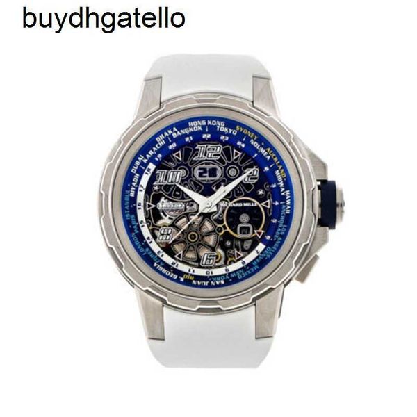 Часы RicharsMill Top Clone, швейцарский механический механизм RM63-02, автоматический 48 мм, мужские часы из титанового сплава, ремешок для часов, дата RM63-02