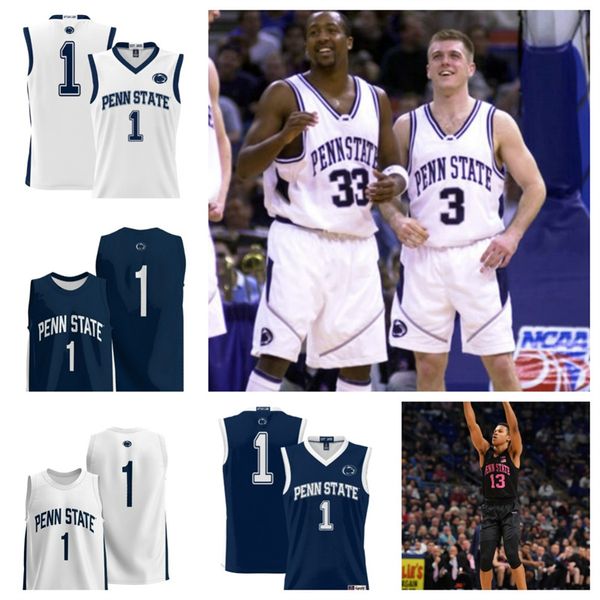 Penn State Nittany Lions 12 Favor Aire 24 Zach Hicks 4 Puff Johnson 14 Demetrius Lilley 11 Leo O'Boyle Basketballtrikot 22 Qudus Wahab 1 Ace Baldwin Jr. 5 Jameel Brown