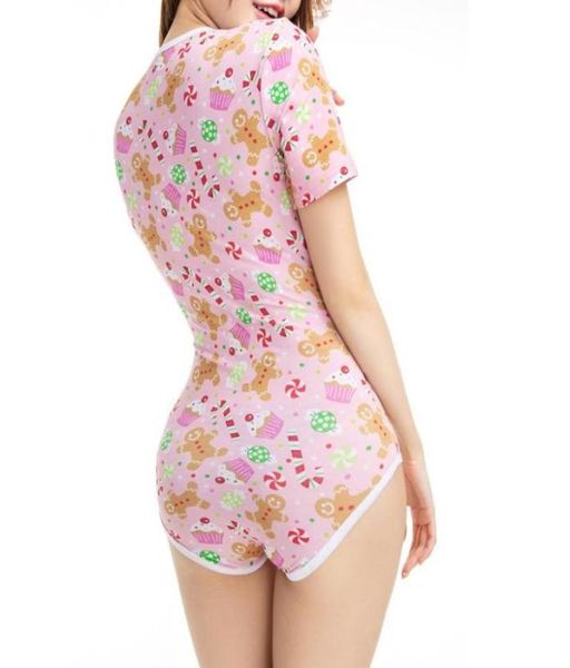 Yetişkin bebek boyutu onesie abdl seksi romper pijamalar şekerleme baskılı açık snap kasık ddlg onesies women039s tulumlar 9024713