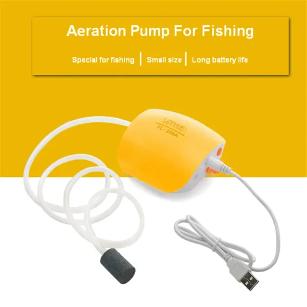 Accessori LINNHUE aeratore da esterno batteria al litio ricaricabile piscicoltura pompa di ossigeno ultrasilenzioso aeratore dedicato per la pesca