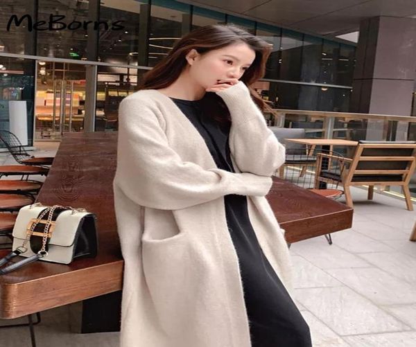 Women039s Knits Tees Lazy Vneck Oversize Long Sweater Cardigans Jacket Coat Women Korea Cardigan Outwear TOPWomen039s3874450