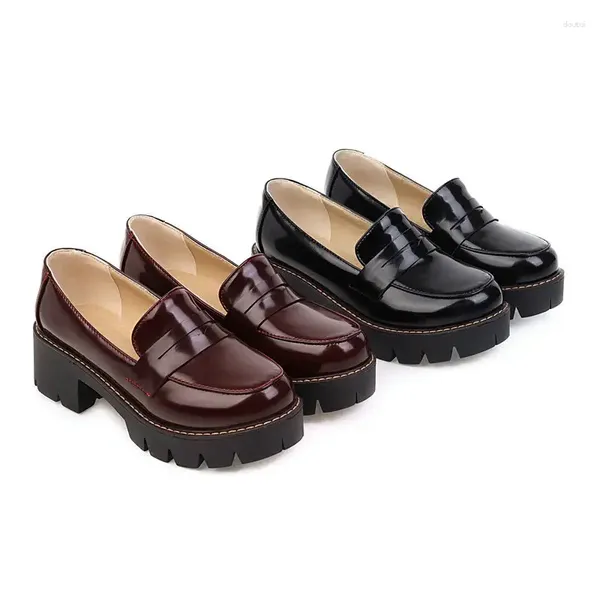 Модельные туфли 2024, весенние женские туфли Мэри Джейн на платформе, на массивном каблуке, винтажные туфли Лолиты из лакированной кожи на высоком каблуке, на толстом каблуке