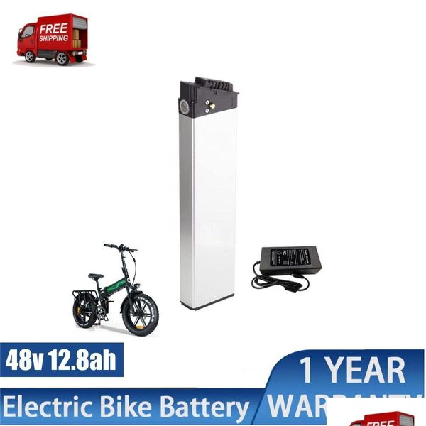 Batterie Engwe Sostituzione batteria pieghevole Ebike 48V 10.4Ah 12.8Ah 14Ah per batterie Lankelesi Samebike con caricatore 54.6V 2A 350W 5 Dhewt