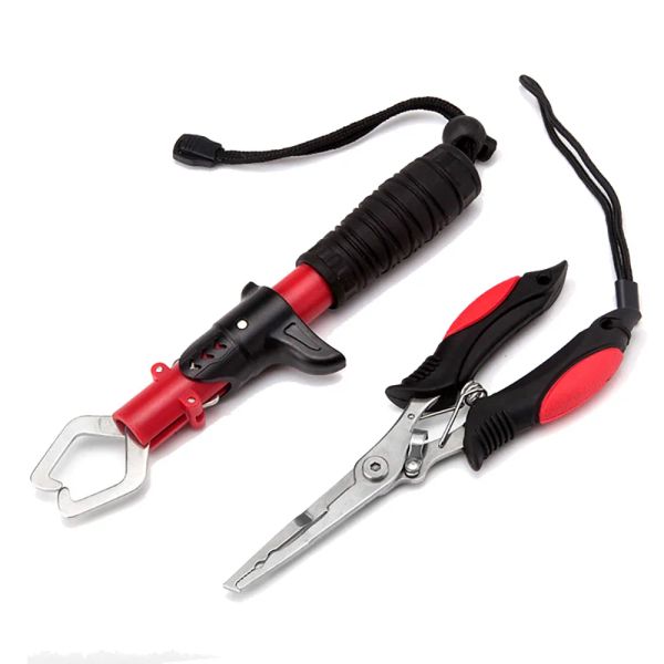 Ferramentas Controlador de peixes Fisques de aço inoxidável Pórceps Pesca Multifuncional Multifunction Scissors atrai -las Removedor de gancho de pesca bens de pesca