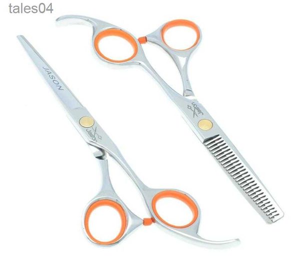 Schere Schere 60 Zoll Jason Haarschneideschere Effilierschere Friseurscheren-Set mit Friseurtasche Friseurbedarf JP440C 8639836 240302