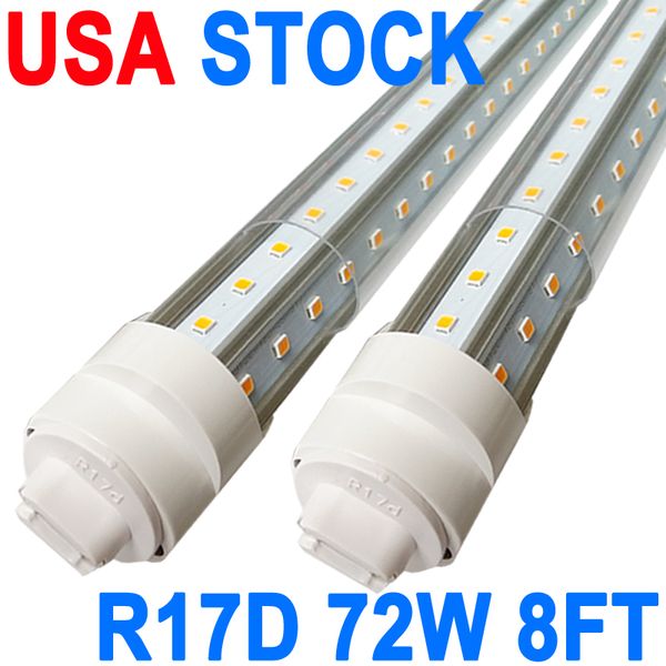 R17D 8Ft LED-Ladenbeleuchtung, 8 Fuß 72W 8' Garagenleuchte 96'' T8 integrierte LED-Röhre, verbindbare LED-Lampen Garage Lager, Hochleistungs-Oberflächenmontage USA crestech