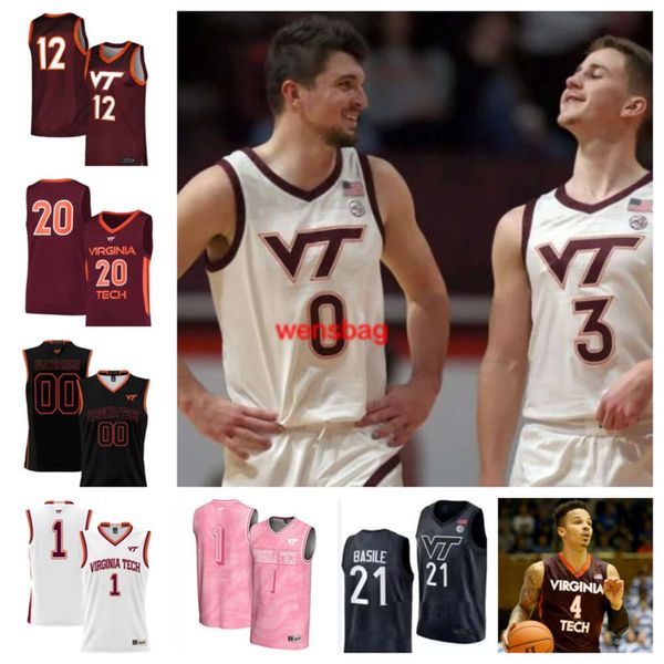 Virginia Tech Hokies 31 Robbie Beran 11 John Camden 4 Mekhi Long 34 Mylyjael Poteat 15 Lynn Kidd Basketball Jersey 5 Patrick Wessler 0 Hunter Cattoor 2 MJ