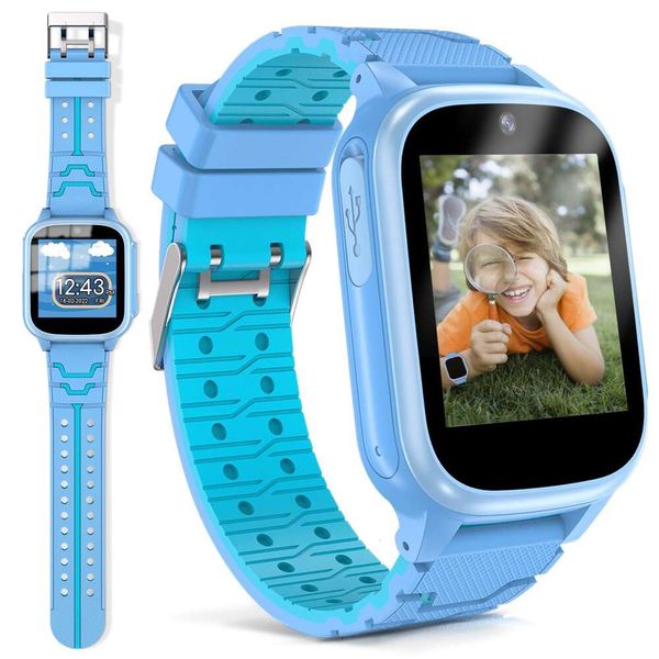 Astraminds - Orologi intelligenti con 15 giochi, rilevatore di abitudini, 2 fotocamere, 10 storie, orologio per bambini, ragazzi, ragazze, dai 3 ai 10 anni (blu)