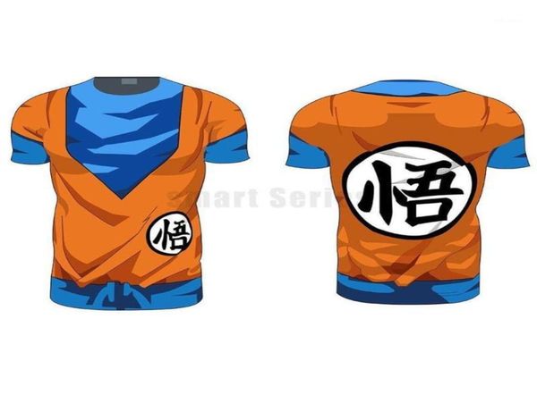 MEN039S Tshirts Goku T Shirts Erkekler Sıkıştırma Moda Anime Uzun Kollu Tshirt Fitness Üstler Vegeta Serin Komik Tshirts1687404