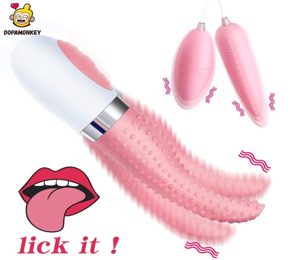 Vibrador de língua mágica, brinquedos sexuais para mulheres, clitóris, ponto g, estimulador de língua vibratória, presente 2 bolas de vagina, vibrador de clitóris y18869547