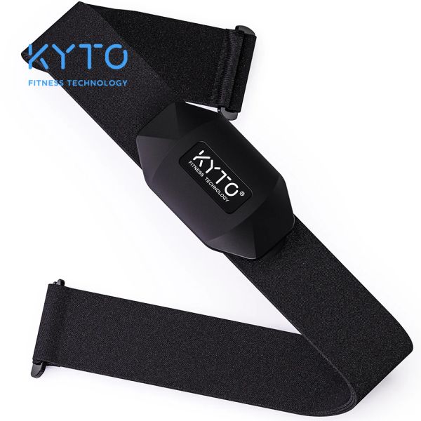 Attrezzatura KYTO Cardiofrequenzimetro Fascia toracica Bluetooth 4.0 ANT Sensore fitness Cintura compatibile Wahoo Polar Garmin Connected Outdoor Band