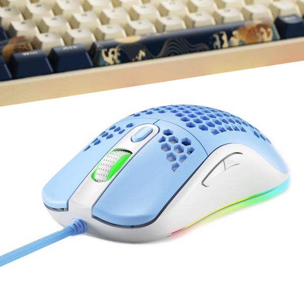 Ratos 7 botão mouse programável oco mouse laptop mouse 16000 dpi 400ips detecção de movimento de alta velocidade interface usb2.0 50g