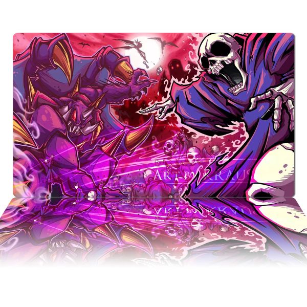 Almofadas YuGiOh Playmat TCG Vampries Vs Skull Servants OCG CCG Trading Card Game Mat Anime Mouse Pad Borracha Tapete de Mesa Zonas Saco 60x35cm