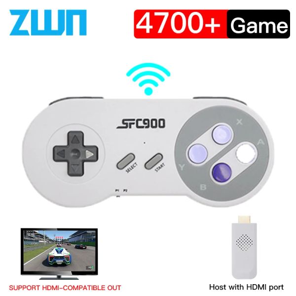 Console console per videogiochi SF900 per Super Nintendo Snes Nes integrato in 1500 Game HDMicompatibile Game Stick TV Player Wireless Controller