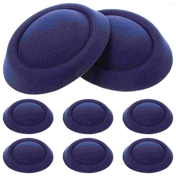 Berets 8 Pcs Pinças de Cabelo Fascinator Base Suprimentos Teardrop Hat Hostess Mulheres Eva Artesanato Andmaterials Pillbox Chapéus Bulk