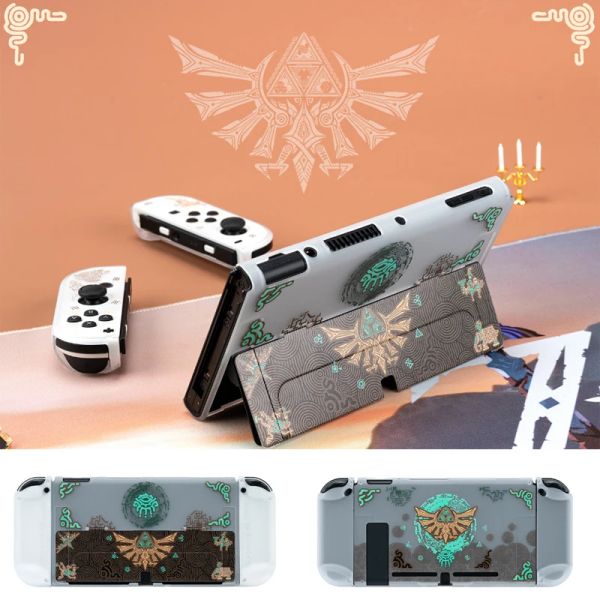 Hüllen Matt Transparent Hard Cover Crystal Shell Vollschutz für Nintendo Switch/NS Oled JoyCon Controller Schutzhülle