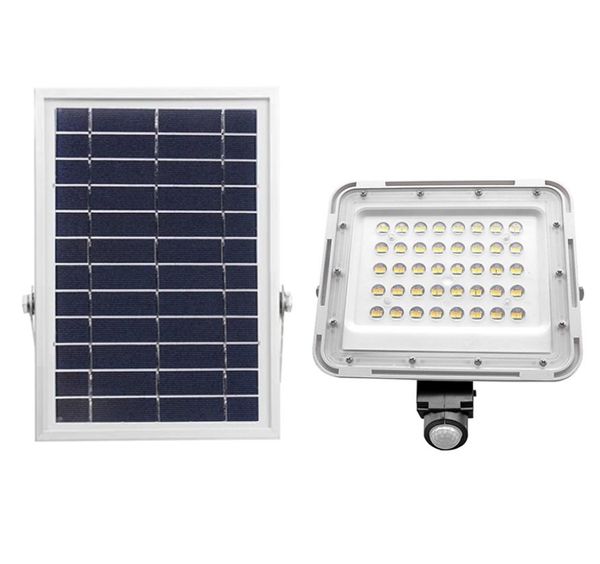 Edison2011 Novo 80 LED Holofote solar PIR Sensor de movimento Segurança externa Lâmpada de parede solar para jardim Quintal Street Pathway 2029182341