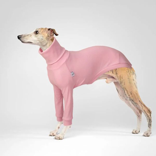 Suéteres de algodão galgo italiano roupas chicote roupas para cães grandes roupas para cães gola alta roupas para cães