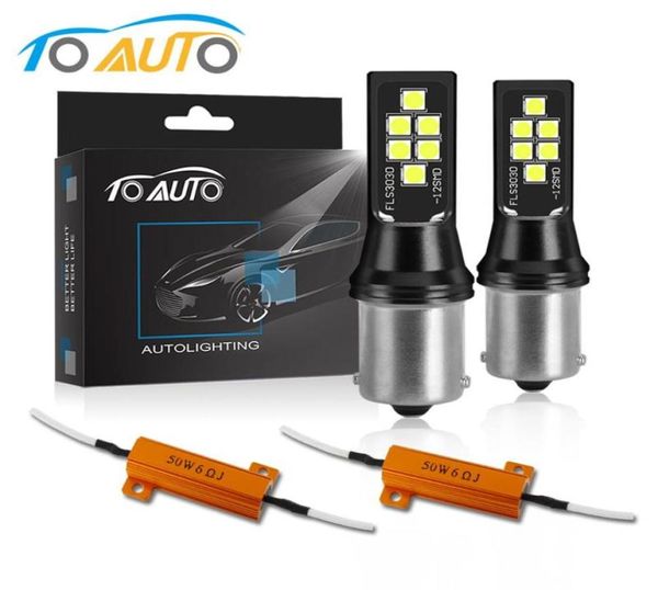 Canbus 1156 BA15S P21W BAU15S PY21W 1157 BAY15D P215W Lâmpada LED Luzes de sinalização de mudança de direção do carro Erro de freio reverso Lâmpadas automáticas 12V3085803