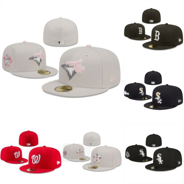 Шляпы шариковые шапки EST Fitted Hats Baskball Caps All Team Emelcodery Sun Close Beanies Flex Buckte Cap Размер 7-8