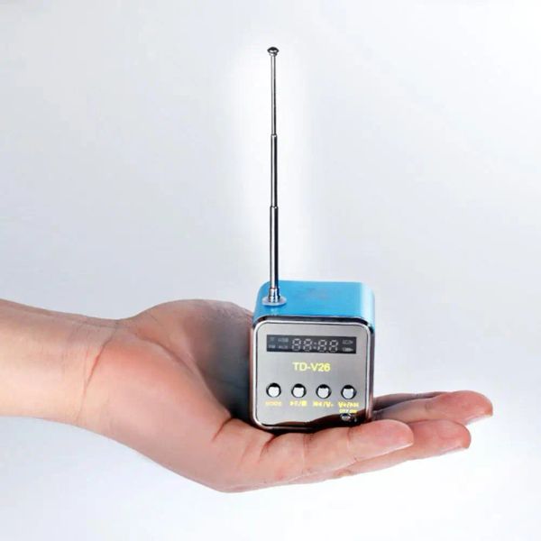 Rádio portátil led sem fio mini sd tf cartão micro usb estéreo super bass bass mp3/4 tocador de música fm radio ib interface USB aux