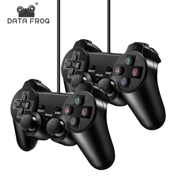 Gamepads Data Frog Kabelgebundenes USB-Gamepad für PC-Controller, Vibrations-Joystick für WinXP/Vista/Win7/Win8/Win10 Computer/Laptop-Steuerung