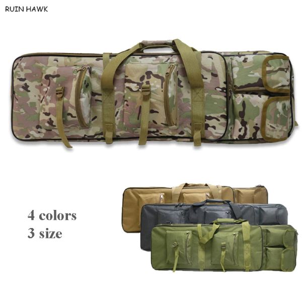 Bolsas de 81cm 94cm 118cm de nylon pistola de rifle transportar capa de caça airsoft rifle de proteção esportivo saco de nylon saco de alça de ombro de canhão